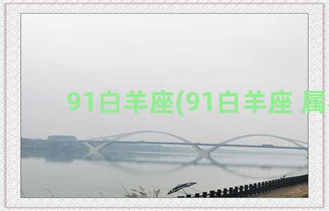 91白羊座(91白羊座 属相)